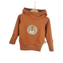 Hoodie Löwenliebling-Patch rost