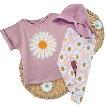 Gänseblümchen-Patch rosa Outfit