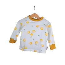 Langarmshirt Kleine Zitronen 74/80