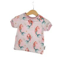 T-Shirt Meerjungfrauen rosa 74/80