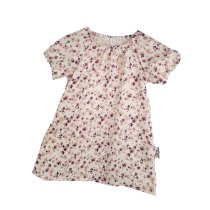 T-Shirt mit Umschlagarmen Musselin Blümchen flieder 86/92