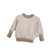 Pullover Streifen sand 86/92