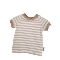 T-Shirt Streifen sand 74/80
