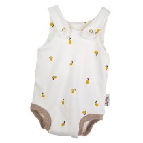 Sommerstrampler Feinripp Zitronen 74/80