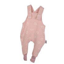 Latzhose Waffel Elefanten rosa