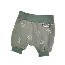 Kurze Hose Waffel Elefanten altmint