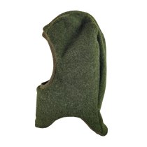Schlupfmütze aus Merino Wollfleece moosgrün