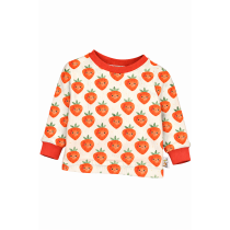 Langarmshirt Feinripp Erdbeere