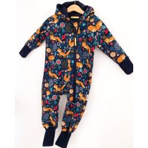 Softshelloverall Softshell Füchse & Blumen 86/92