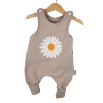 Strampler Gänseblümchen-Patch sand