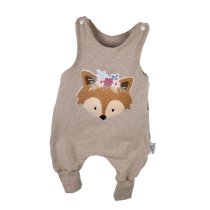 Strampler Blumenfuchs-Patch sand