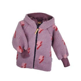 Jacke aus Fleece Blitze flieder