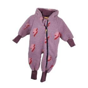 Overall aus Fleece Blitze flieder