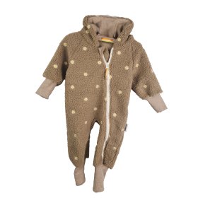 Overall aus Fleece Blumen sand