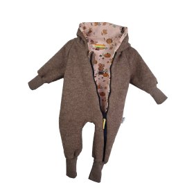 Walkoverall braun meliert mit Herbstliebe
