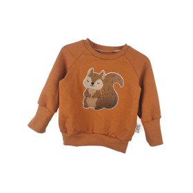Pullover Eichhörnchen-Patch rost