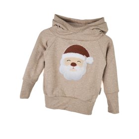 Hoodie Weihnachtsmann-Patch sand