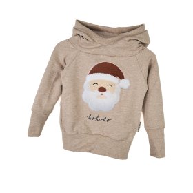 Hoodie Weihnachtsmann-Patch sand