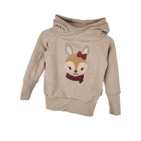 Hoodie Winterreh-Patch sand