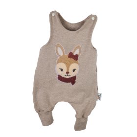 Strampler Winterreh-Patch sand