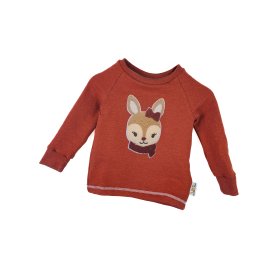 Langarmshirt Winterreh-Patch