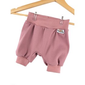 Kurze Hose Feinripp altrosa