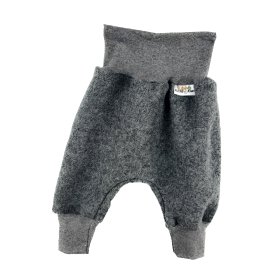 Pumphose aus Merino Wollfleece grau