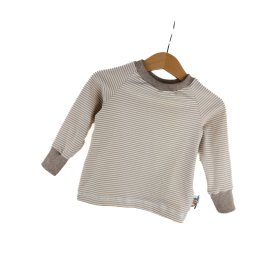 Langarmshirt Streifen beige