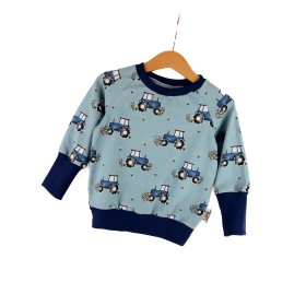 Pullover Traktoren blau