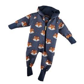 Softshelloverall Fuchsi blau