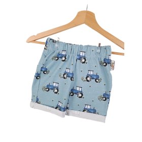 Kurze Shorts Traktoren blau