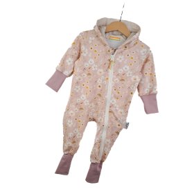 Sweatoverall Blümchen altrosa