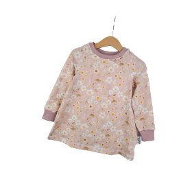 Langarmkleid Blümchen altrosa