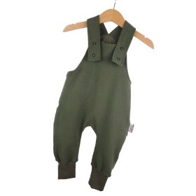 Latzhose Feinstrick khaki