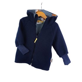 Walkjacke blau mit Fuchsi blau