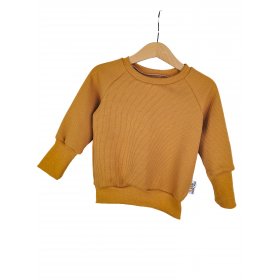 Pullover Waffeljersey curry