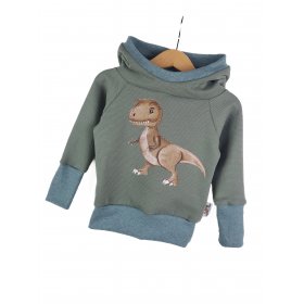 Hoodie Dino-Patch altmint