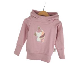 Hoodie Einhornkopf-Patch