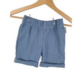 Indi Kurze Shorts Leinen taubenblau