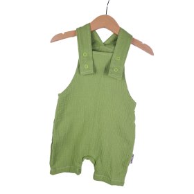 Latzhose kurz Musselin Lime