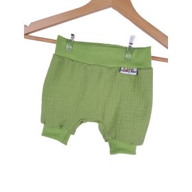 Kurze Hose Musselin Lime