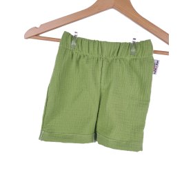 Kurze Shorts Musselin Lime