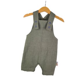 Indi Latzhose kurz Leinen khaki