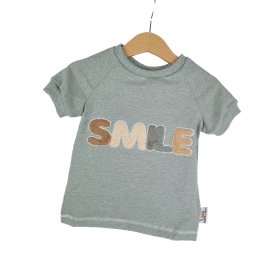 T-Shirt Smile-Patch mint