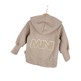 Sweatjacke mit Patch MINI sand meliert