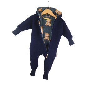 Walkoverall blau mit Teddybär