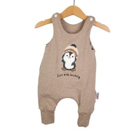 Strampler Pinguin-Patch sand