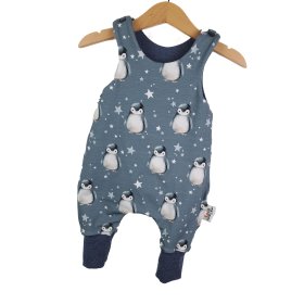 Strampler Pinguine blau