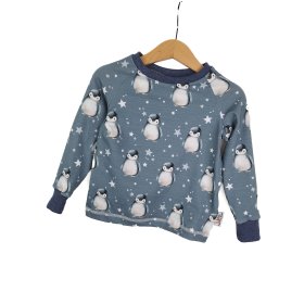 Langarmshirt Pinguine blau