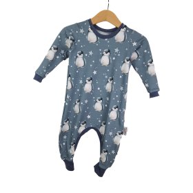 Einteiler Pinguine blau